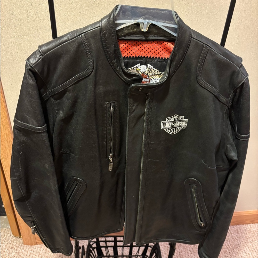 Harley-Davidson Black Leather Motorcycle Jacket